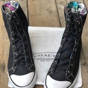 Coach multi-color Signature C Bonney sneakers